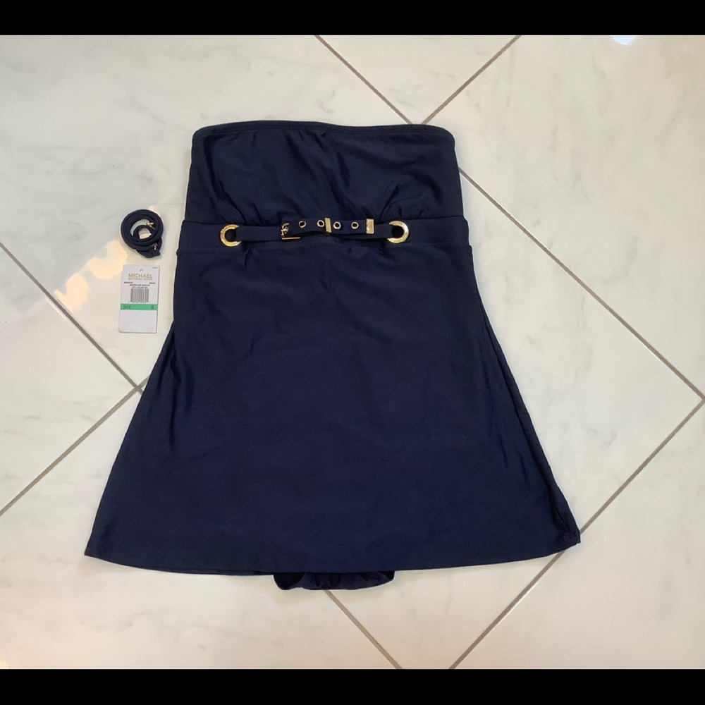 Michael Kors Skirted Maillot Swimsuit